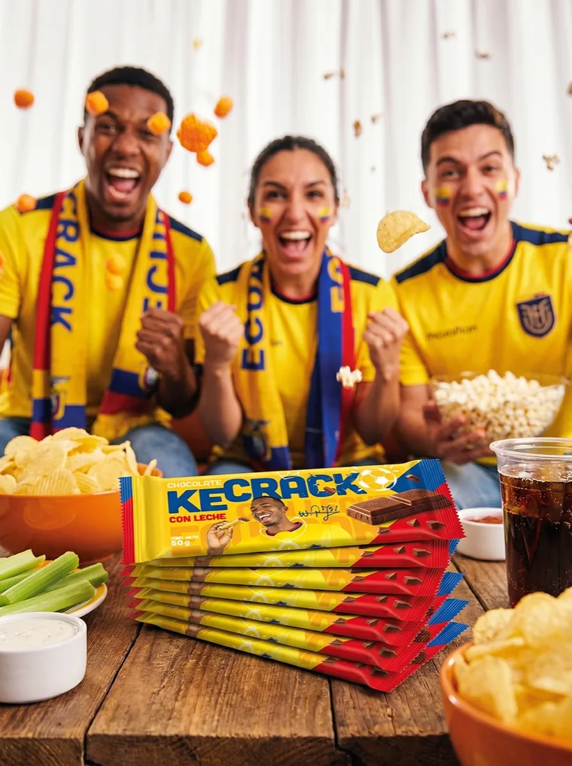 Hinchas con la camiseta de Ecuador